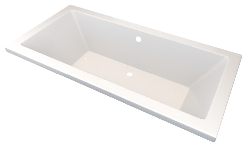 CHI White Acrylic Extra Deep Drop-In Bathtub Center Drain by Valley Acrylic, Whi