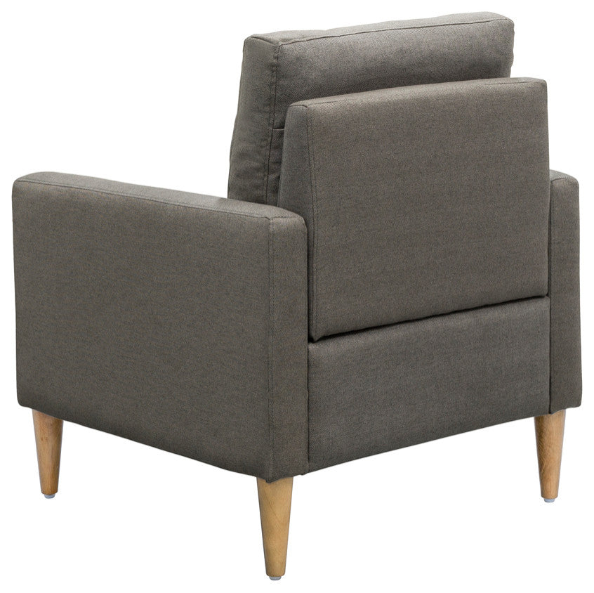510 Design Dani Tufted back Accent Chair, Grey