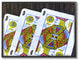 Bitcoin on Playing Cards Framed Giclee Texturized Art, 16x20