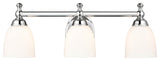 3 Light 21.5" Chrome Vanity Light