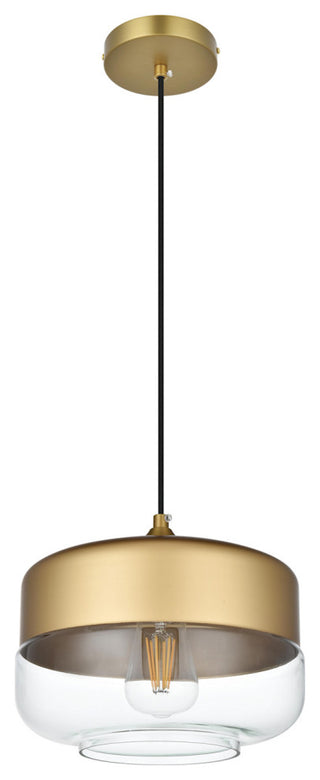Elegant Lighting LD2243 Ashwell 10"W Pendant - Satin Gold