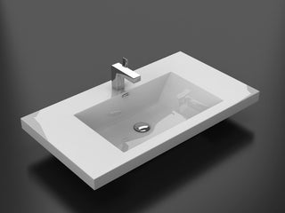 Alma Integrated White SinkS, 42"