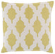 Surya Salma SA-006 22"x22" Pillow Cover, Lime/Khaki
