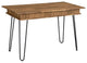 Writing Desk With 4 Hidden Storages, Rustic Amber