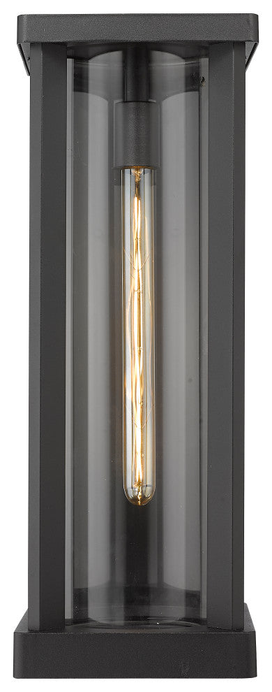 Z-Lite Glenwood 1 Light Outdoor Wall Light, Black