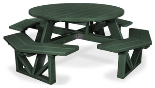Polywood Park 53" Octagon Table, Green