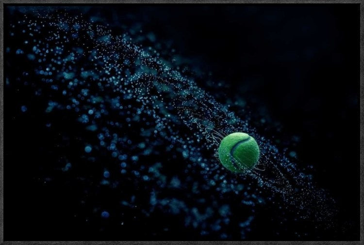 "Cosmic Ball" Framed Canvas Giclee by Joe Conroy, 23x15"