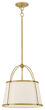 Hinkley Clarke Large Drum Pendant, Lacquered Dark Brass