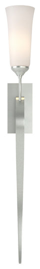 Sweeping Taper ADA Sconce, Vintage Platinum Finish, Opal Glass, Incandescent