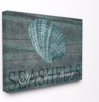 It's A Shore Thing Seashell Wall Art, 24x30, Stretched Canvas