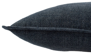 Jaipur Living Blanche Solid Dark Blue Polyester Pillow 20"