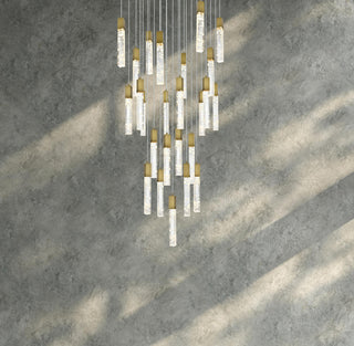 Elegant Lighting 2088G36 Aurora 36"W Crystal Chandelier - Chrome