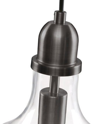 Ink+Ivy Auburn Bell Shaped Glass Pendant, Bronze