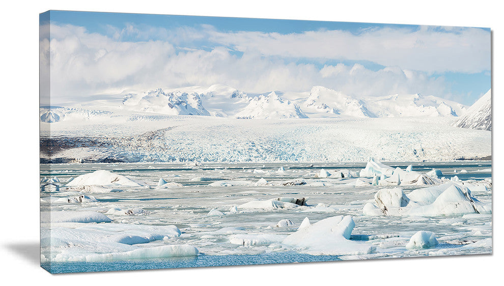 "Vatnajokull Glacier in Iceland" Landscape Wall Art, 32"x16"