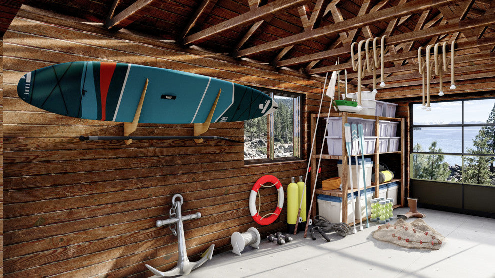 The O'ahu Paddleboard SUP Rack, Bamboo, South Chester