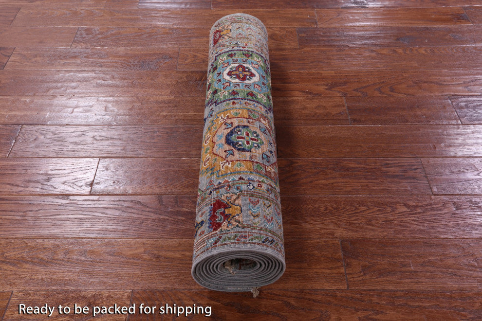 2' 8" X 10' 3" Runner Fine Turkmen Handmade Rug - Q12178