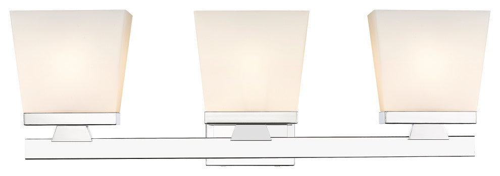 Zlite 1937-3V-CH 3-Light Vanity, Etched Opal