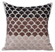 Brown Throw Pillow Covers 16"x16" Silk, Mountain Journey
