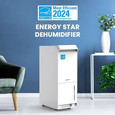 Energy Star Dehumidifier for Basement with Drain Hose, 1,500 Sq.ft
