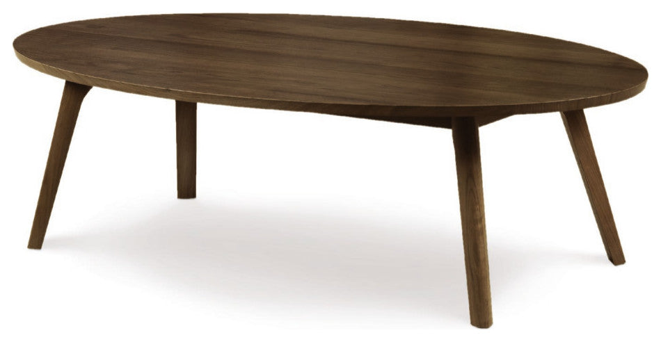 Catalina, 16.75" Oval Coffee Table, Natural Walnut Finish