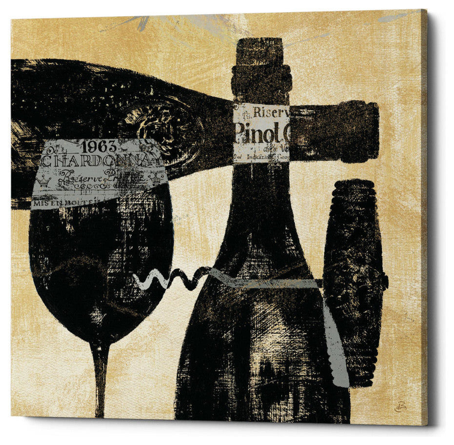 Wine Selection I' by Daphne Brissonnet, Giclee Canvas Wall Art, 26"x26"