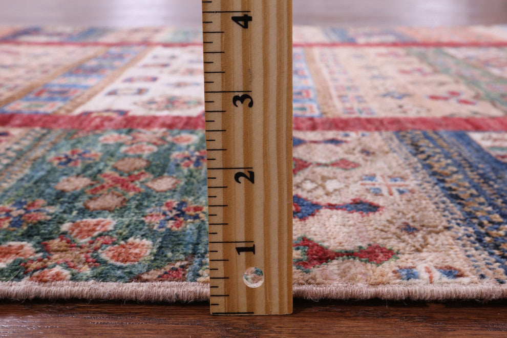 Persian Gabbeh Tribal Handmade Wool Rug 3' 4" X 4' 10" Q10132
