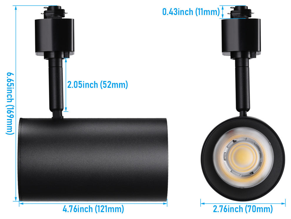 8 Pack 5CCT LED Track Light Heads, H Type Spotlight Fixtures