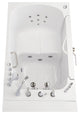Ella Wheelchair Transfer 36"x55" Acrylic Walk-In Bathtub,Faucet, 2" Dual Drain,