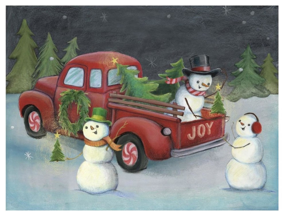 "Christmas on Wheels II Light" Digital Paper Print by Mary Urban, 34"x26"