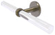 Clearview 2 Arm Guest Towel Holder with Twisted Accents, Antique Brass