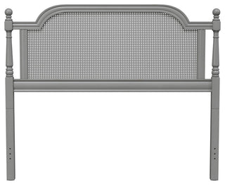 Melanie Bed, Metal Bed Rails Included, Gray, Queen