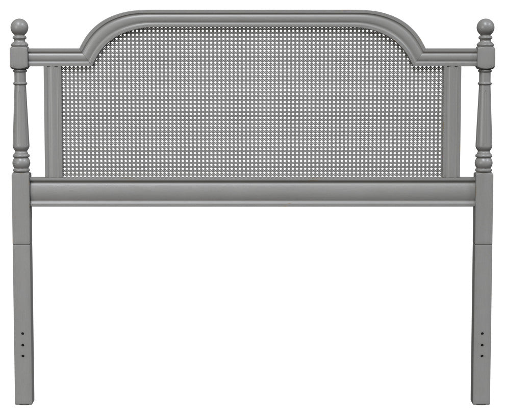 Melanie Bed, Metal Bed Rails Included, Gray, Queen