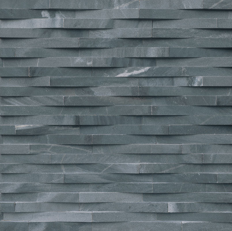 Cosmic Black 3D Wave 6X12X6 Corner Ledger Panel, 15 Sft