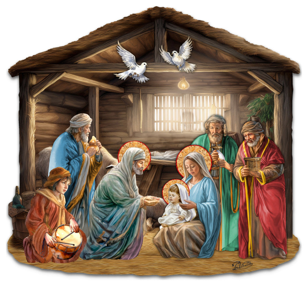 Nativity Scene Holiday Door Decor Nativity Holiday Decor