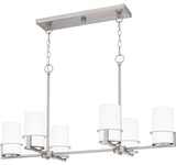 Quoizel SEY636 Seymour 6 Light 36"W Linear Chandelier - Brushed Nickel