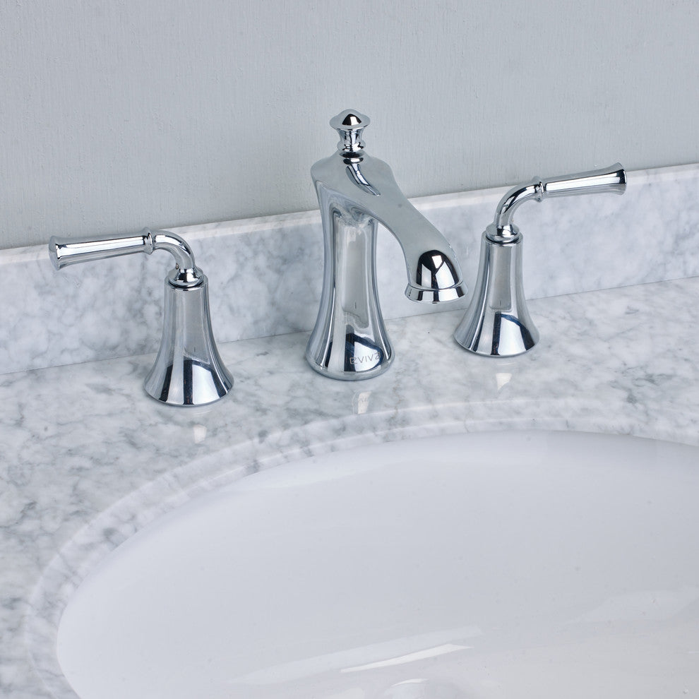 Eviva Oceanbreeze Widespread, 2 Handles Bathroom Faucet, Chrome