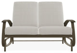 Belle Isle Cushion Deep Seating 2-Seat Glider, Grasscloth Buff/Beachwood