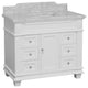 Elizabeth 42" Bathroom Vanity, White, Carrara Marble