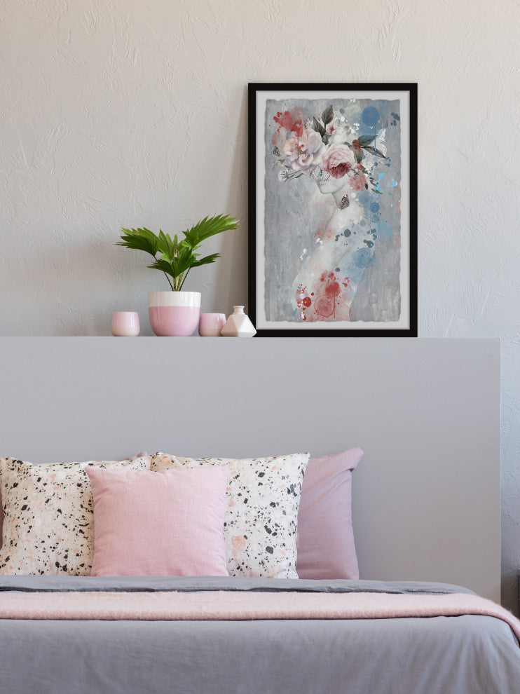 "Darling Be Daring" Framed Painting Print, 24x36