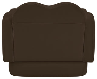 Bloom Upholstered Chair, Brown, Velvet