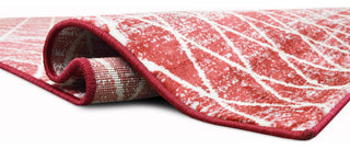 Modern Accent Rug, Scarlet Red, 6'11"x4'11"