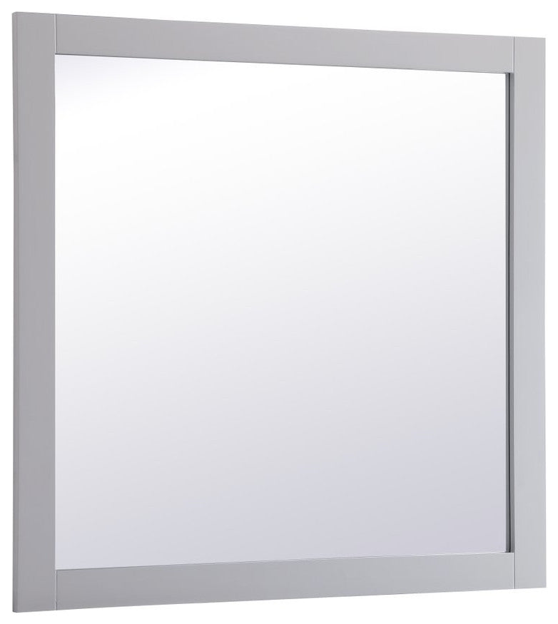 Anderson Square Vanity Mirror, 36", Gray