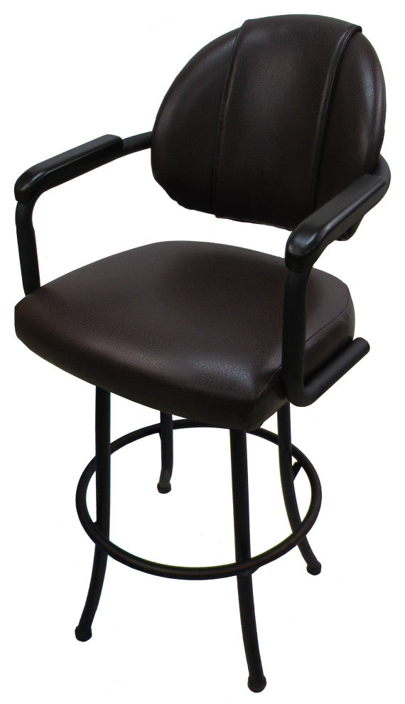 Swivel Metal Counter 26", 30" Extra Tall 34" Bar Stool, M-79, Austin Mahogany Vi