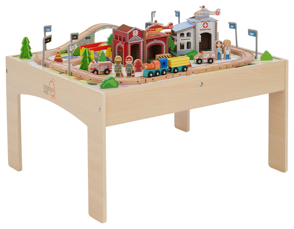 Preschool Toys Train and Table Set, 85 pcs