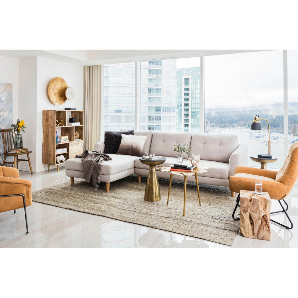 Modern Graduate Lounge Chair Tan - Brown