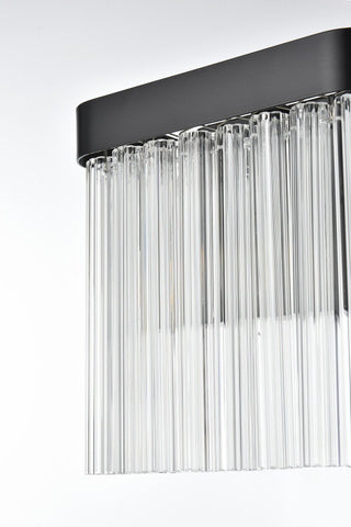 Home Living 9" Wall Sconce, Black