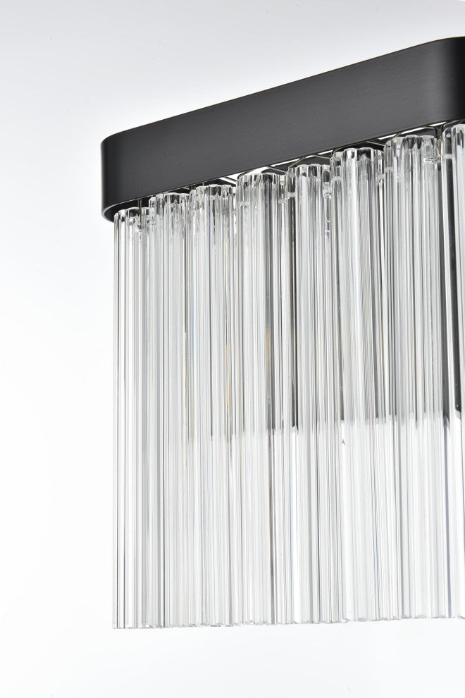 Home Living 9" Wall Sconce, Black