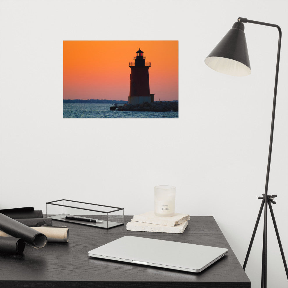 Sunset at Henlopen State Park 3 Landscape Photo Unframed Wall Art Print, 12" X 18"