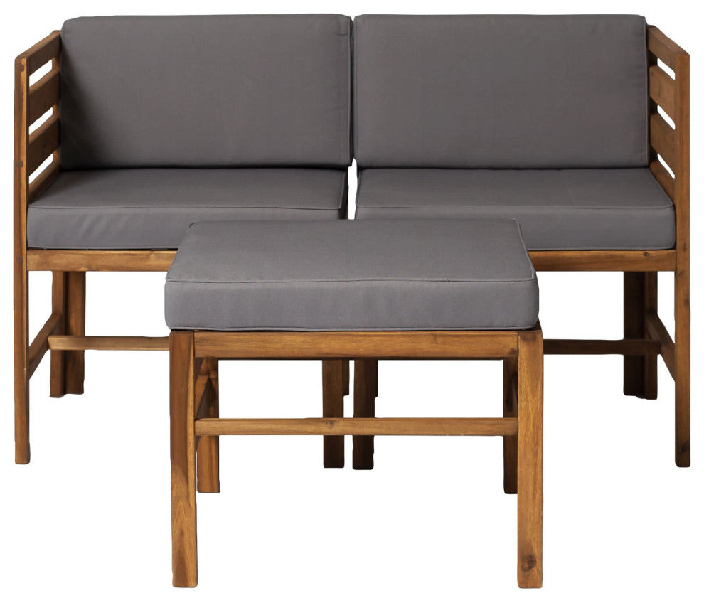 James Allan WEOF75959 Rehoboth Beach 48"W Acacia Wood Outdoor - Brown