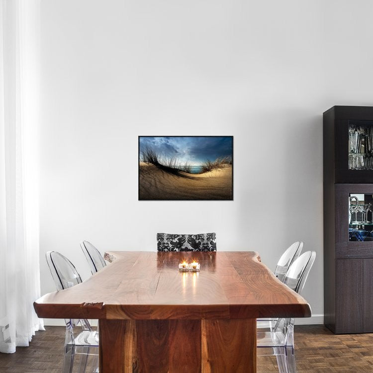 "Dunes" Framed Canvas Giclee by Wim Schuurmans, 31x21"